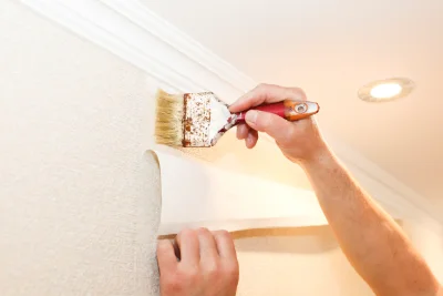 Pose de papier peint à Vignes — revêtements muraux et toiles de verre